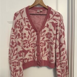 Love By Design Pink Floral Cardigan